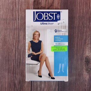 Jobst Medical Compression Stockings Natural 15-20mmHg Large Petite Knee CT